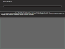 Tablet Screenshot of cco-ev.de
